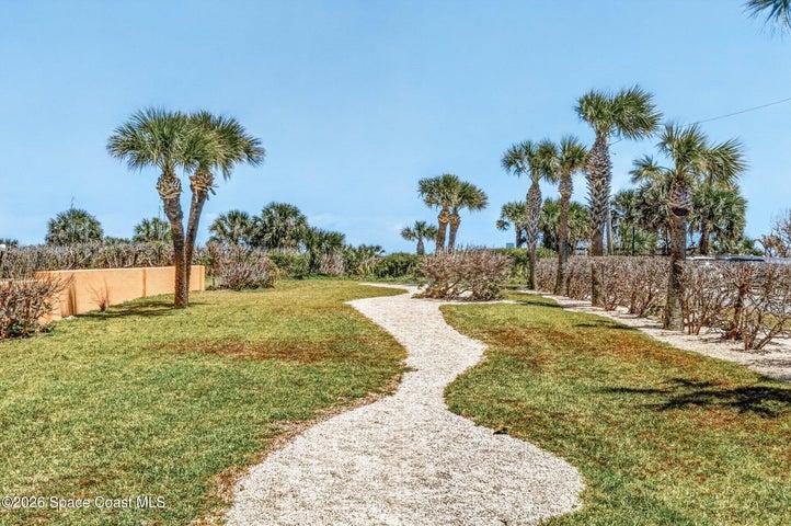 Private path to beach
