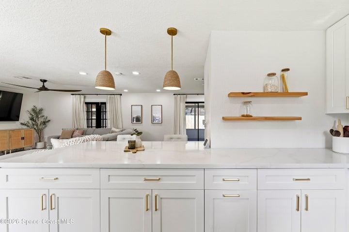 Quartz-topped Island