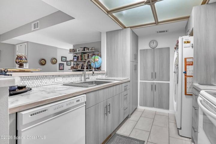 Beautiful kitchen with sky light