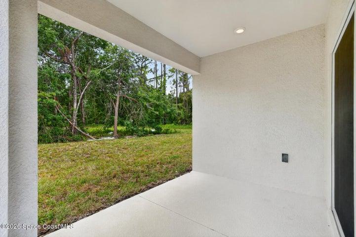 Covered back porch