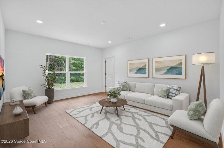 Virtually Staged Living Room