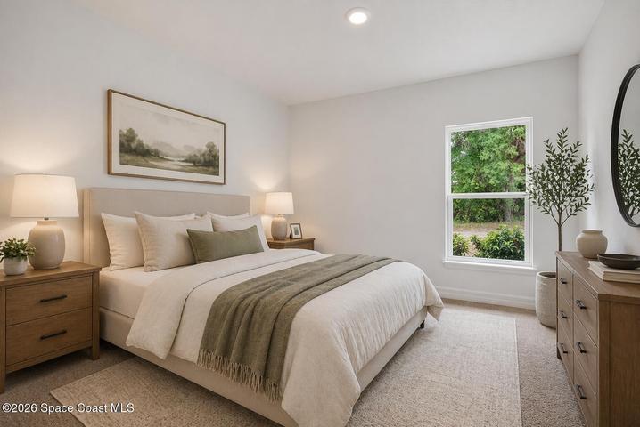 Virtually Staged Bedroom