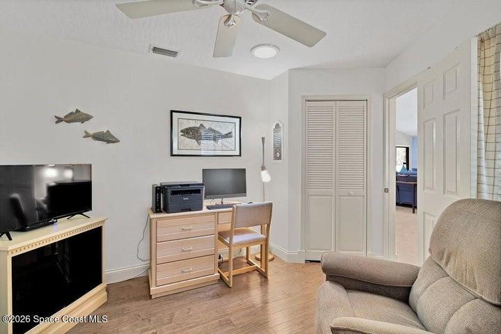 3rd Bedroom, currently set up as Home Office.
