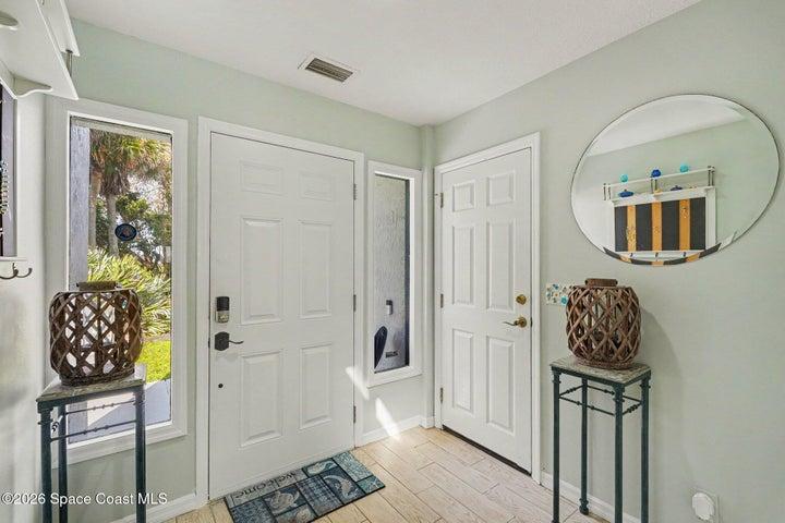 Entry 1st level. other door is garage.