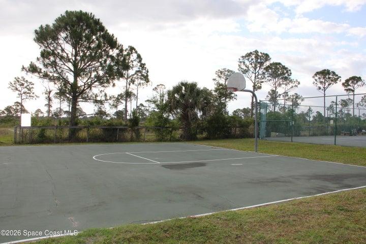 Community basketball half court