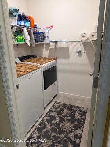 Laundry room with storage
