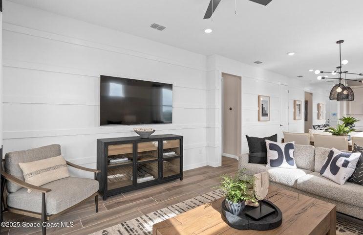 Model Home Design Only. Pictures and furnishings are for illustrative purposes only. Elevations, colors and options may vary. Furniture is for model home staging only.