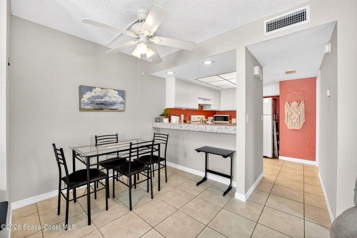 Dining area and kitchen