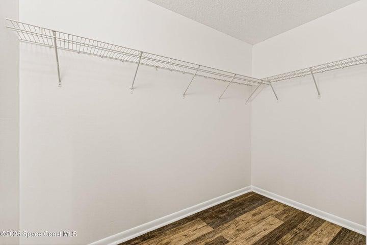 Primary closet