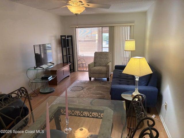view towards porch from living area