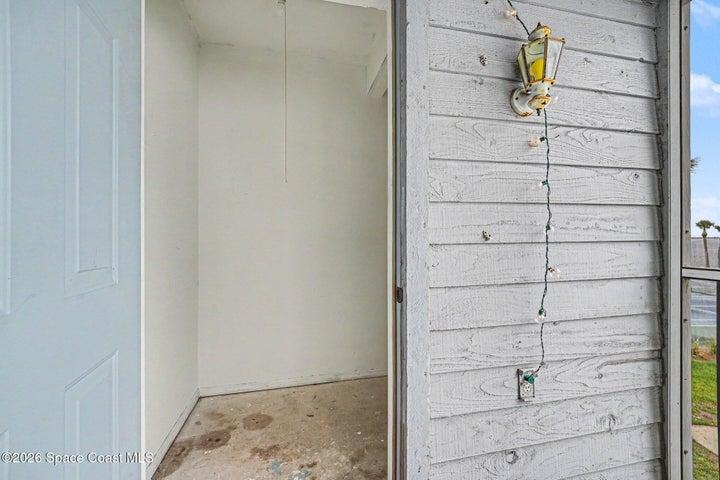 Porch Storage Closet