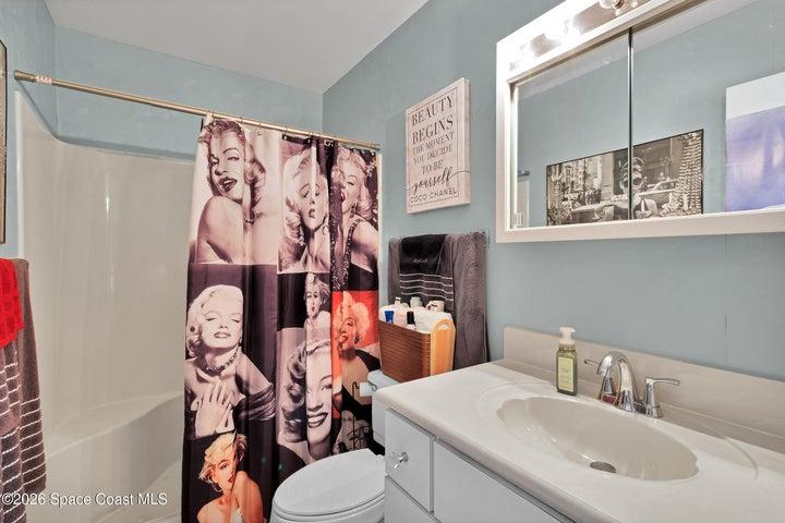 Walk in shower in master