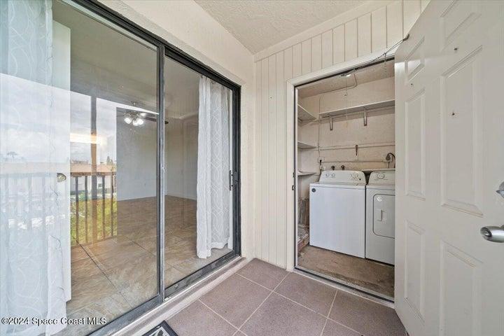 Balcony with In Unit Laundry