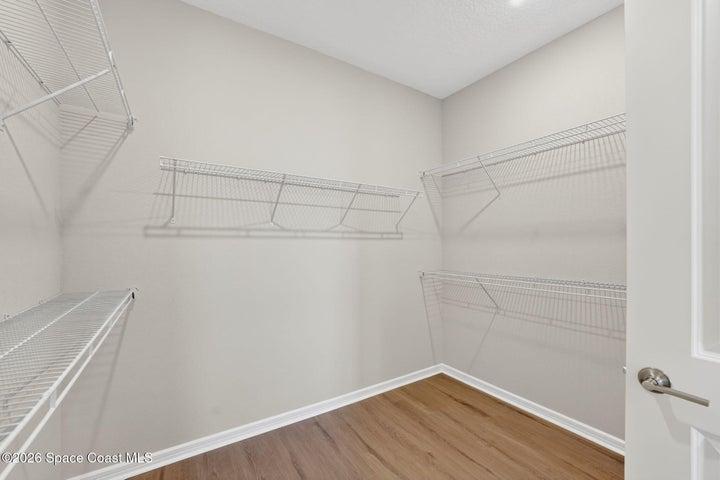 Master walk-in closet