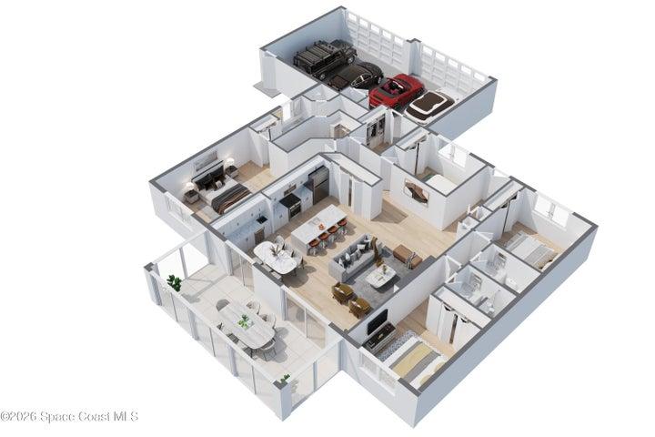 4 bed 3 bath 4 car garage