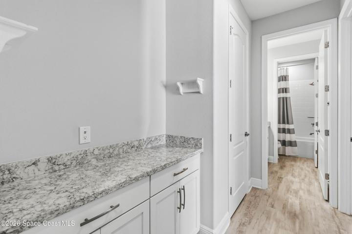 You can never have enough storage! Extra cabinets located near the secondary bedrooms.