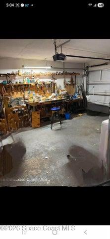 Garage with laundry