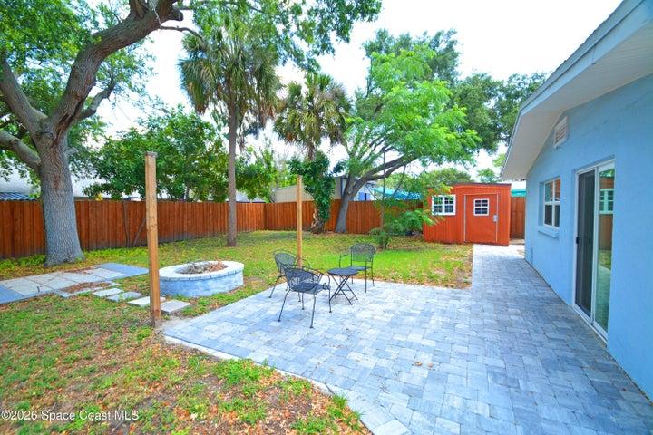 Fire pit and Spa Pad