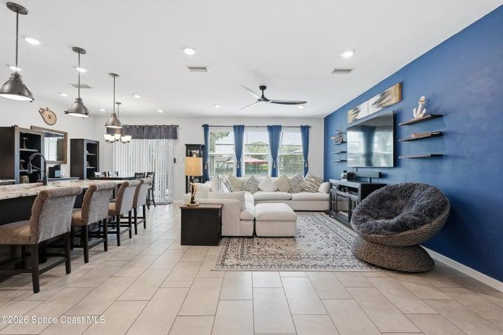 Comfortable living area with seamless flow to adjoining spaces
