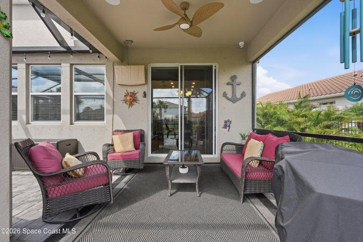 Refreshing pool with space for lounging and gatherings