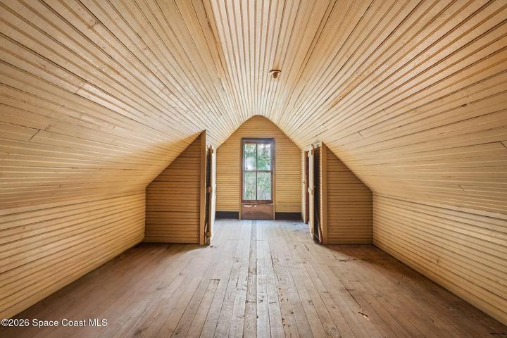 Unfinished West Bedroom in Attic