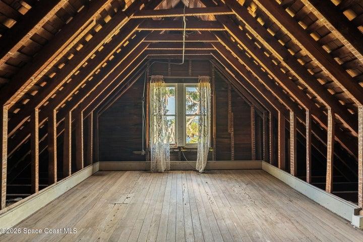 Unfinished East Bedroom in Attic