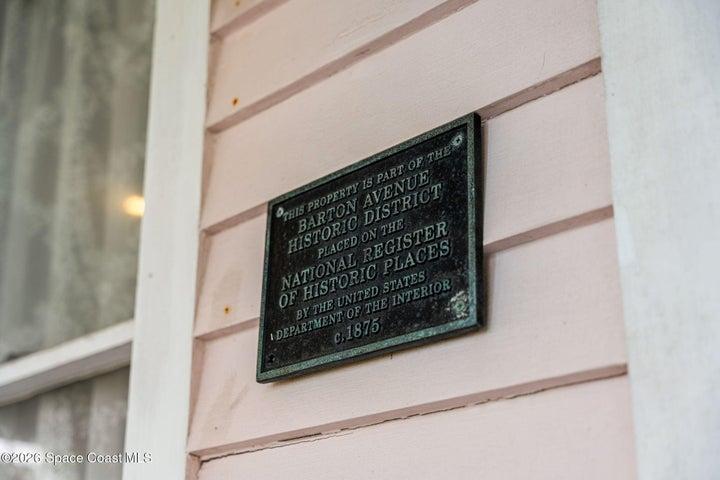 Listed on the Historic Registry