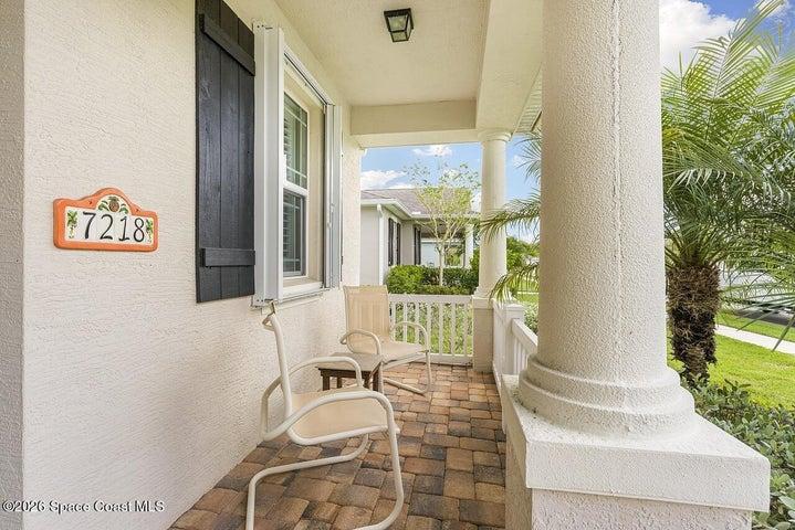 Large Front Porch for Morning Coffee