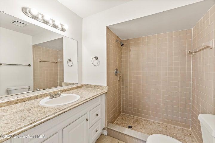 Primary Bath with Tiled Walk-In Shower