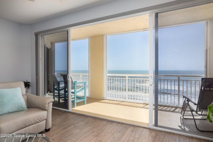 Watch rocket launches from your private balcony.