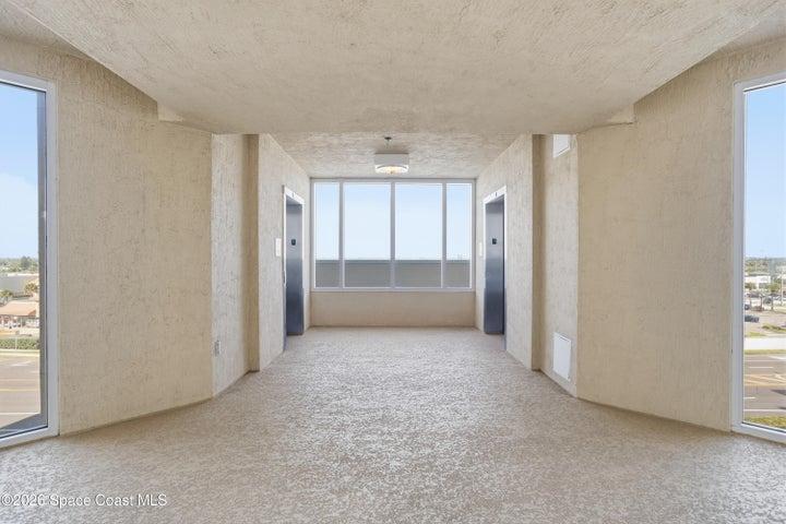 City views on the 5th floor as you step out of the elevator.
