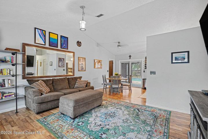 Family Room Looking in Dining Area