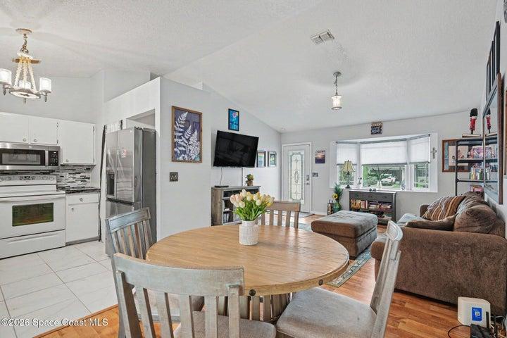 Dining Area Looking into Family Room
