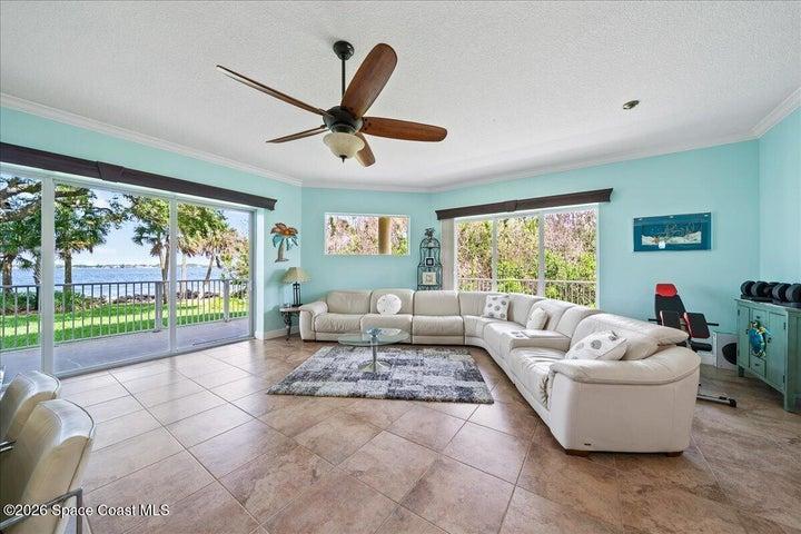 Great room views let the sun shine in and there is never a dull moment in this riverside condo.