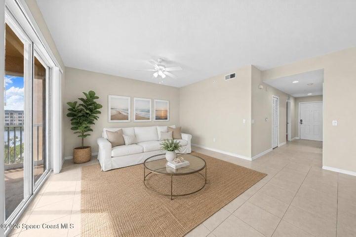 Virtually Staged Living Room
