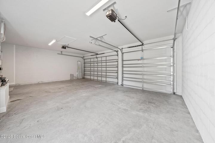 3 Car garage - Side service door
