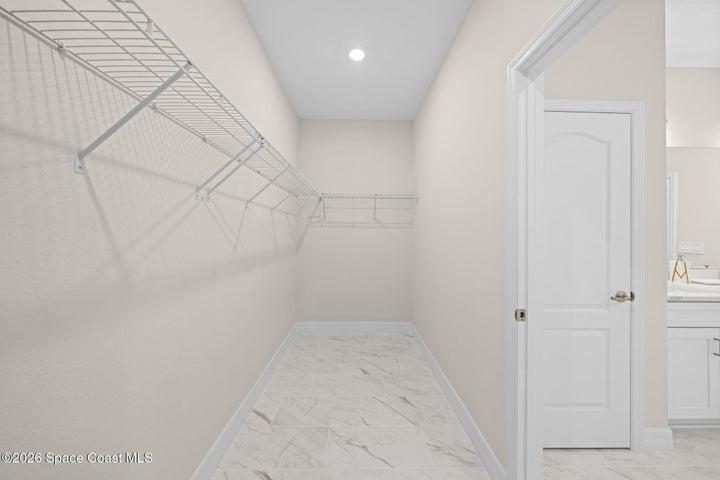 Primary large walk in closet