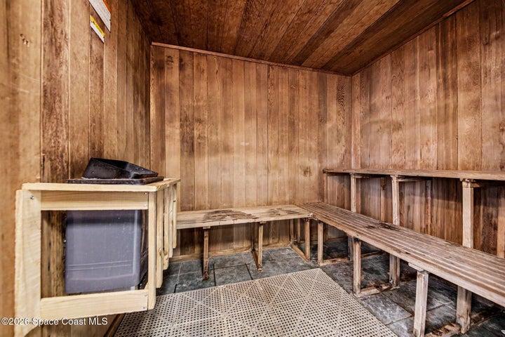 sauna main floor by gym
