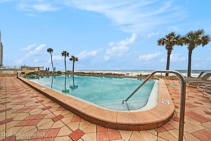 one of the exterior pools and other one is getting worked on and kiddie area