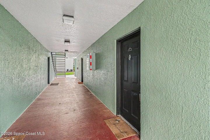 First floor easy access to parking area
