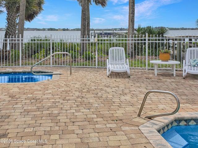 Gated Pool and Spa are riverfront for the maximum privacy and views.