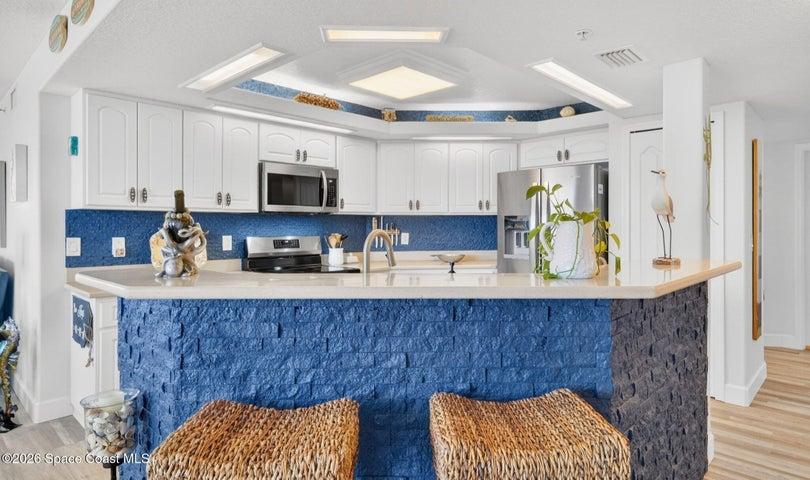 Open kitchen with Breakfast bar