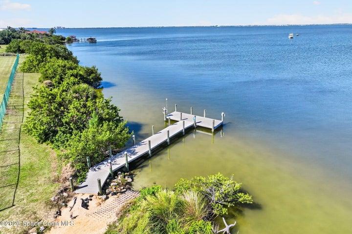 Dock access ideal for enjoying the beautiful sunset views or launching a kayak.