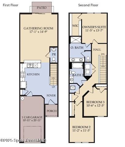 Floor Plan - Floor One and Floor Two