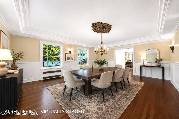 Virtually Staged Dining Room