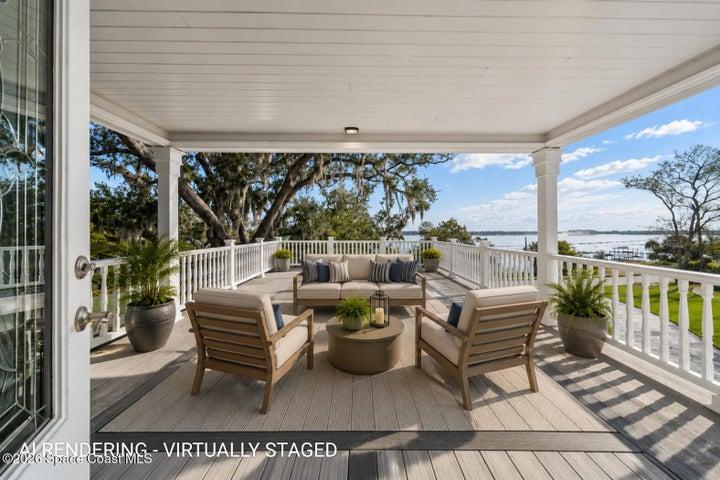 Virtually Staged Balcony