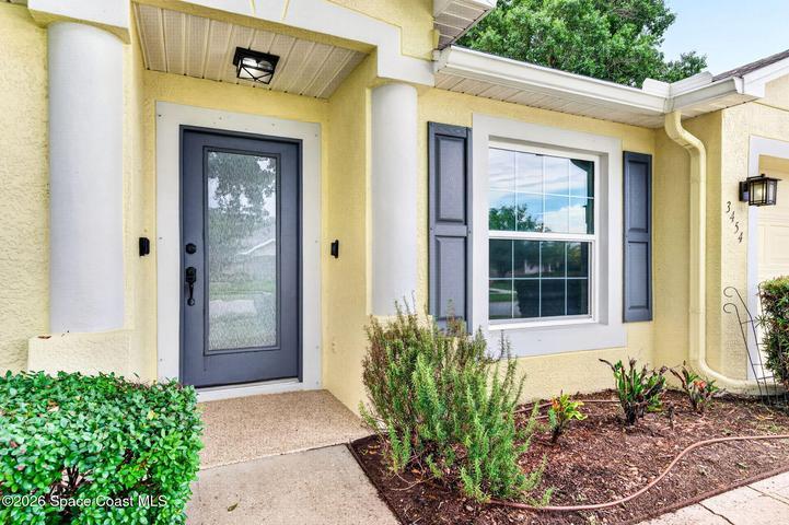 Impact Windows in front