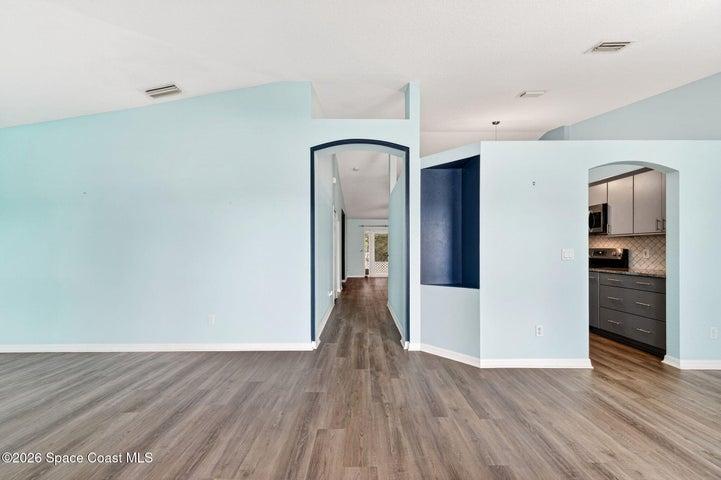 Luxury vinyl plank flooring