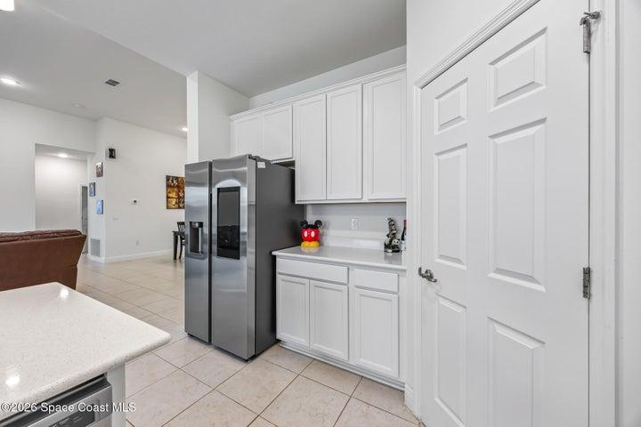 Kitchen Pantry and Refrigerator