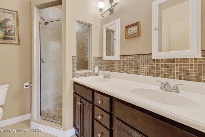 Primary bath with shower